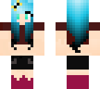 blue haired shorts