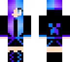 cute blue purple girl