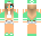 cute mint green girl