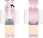 cute pink hair girl