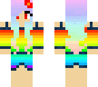 cute rainbow girl