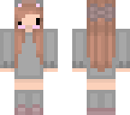 gray chibi kitty girl