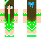 green fancy girl