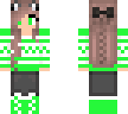 green kitty girl