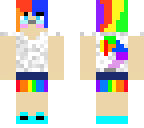 hipster rainbow cat