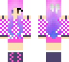 pink checkered girl