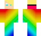 rainbow costume girl