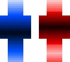 red blue