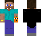 vampire steve with pumpkin