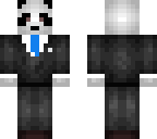 blue tie panda