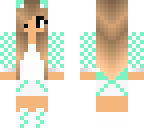 checkered mint girl