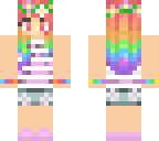 rainbow pastel girl