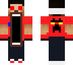 scared cool new herobrine with red eyes