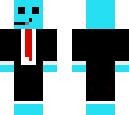 smoking blue man