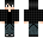 black flannel and under shirt
