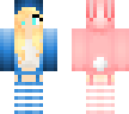 pink and blue bunny
