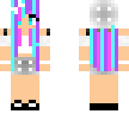 rainbow cute girl