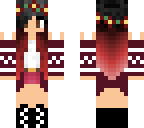 red winter girl