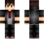 black and dark-red
