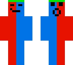blue and red