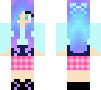 blue disco girl