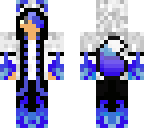 burning blue flame fox boy