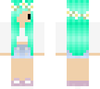 cute aqua chibi girl