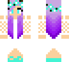 cute purple hair girl