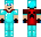 dude with fake armor and glove's and a cape