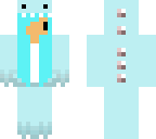 kawaii blue dino girl