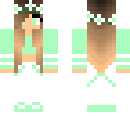 mint green girl