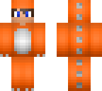 orange dino onesie