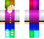 rainbow hair boy