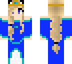 cat princess in blue