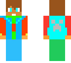 cool boy with creeper