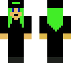 creepy greenhaired girl