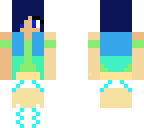 cute geeky skin with ombre hair