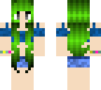girl green hair