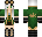 green steam punk girl