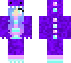 kawaii galaxy dino girl