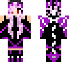 pink and purple dragon girl