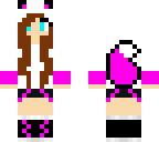pink wolf girl