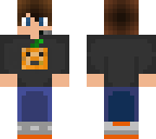 pumpkin man with headset