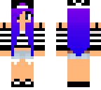 purple hair hat