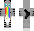 rainbow barfing cat