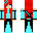 red pixel cool girl