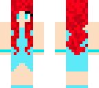red pixel hair prom girl