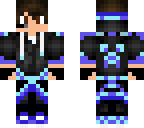 ultimate neon blue creeper gamer guy