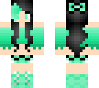 black and blue girl