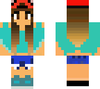 blue cute girl